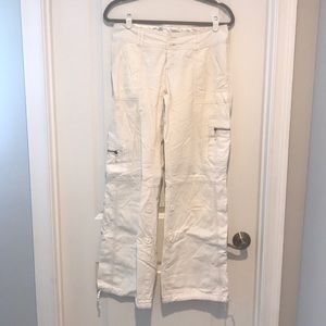 White Cargo Pants/capris